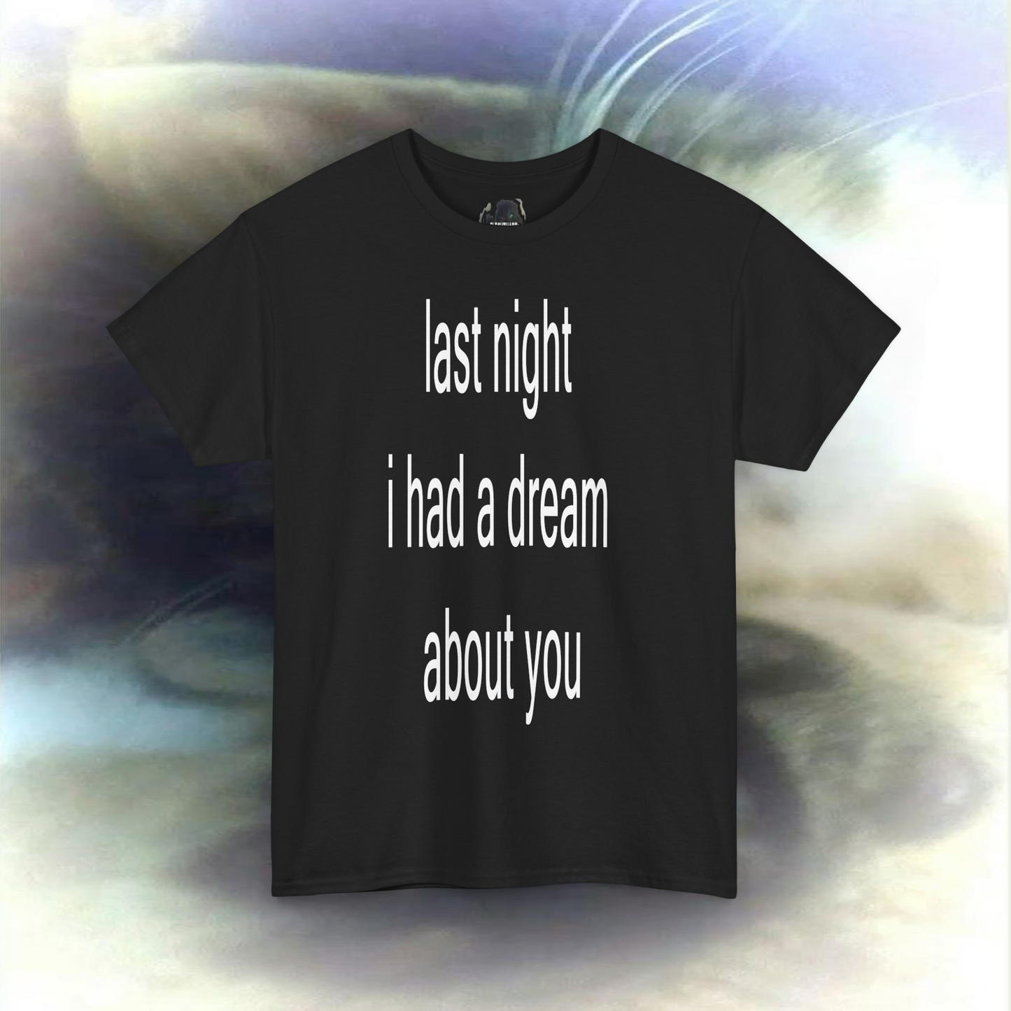 'last night I had a dream about you' T-shirt